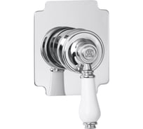 Смеситель Migliore ERMITAGE скрытого монтажа, ручка белая, хром 18622