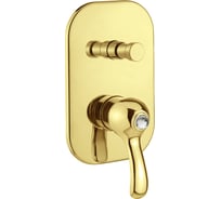 Смеситель Migliore LEM SWAROVSKI скрытого монтажа, 2-х позиционный, с девиатором, золото 18895