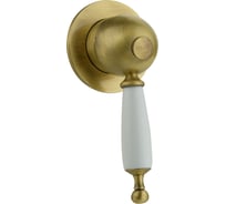 Смеситель Migliore OXFORD скрытого монтажа, ручка белая, бронза 19097