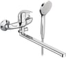 Смеситель для ванны и душа Damixa Eclipse с универсальным изливом и душевым комплектом, хром 319500001