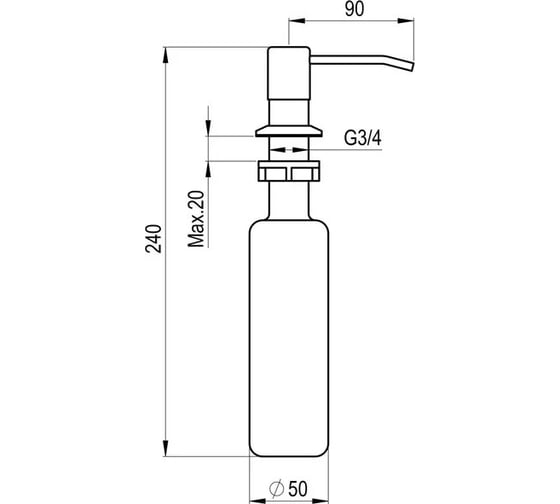 Дозатор Point белый PN3201W