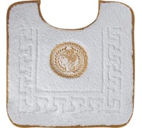 Коврик для WC Migliore COMPLEMENTI 60x60 см., белый, узор 5, вышивка логотип АФИНА золото 22959