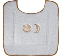 Коврик для WC Migliore COMPLEMENTI 60x60 см., белый, узор 6, вышивка СОЛНЦЕ/ЛУНА золото 22961