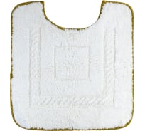 Коврик для WC Migliore COMPLEMENTI 60x60 см., белый, узор 1, тесьма золото 29694