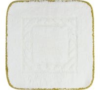 Коврик для ванной комнаты Migliore COMPLEMENTI 60x60 см., белый, узор 2, тесьма золото 29611