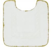 Коврик для WC Migliore COMPLEMENTI 60x60 см., белый, узор 2, тесьма золото 29609