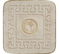 Коврик для ванной комнаты Migliore 60x60 см., логотип АФИНА, кремовый, окантовка золото 30775