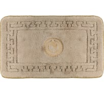 Коврик для ванной комнаты Migliore 70x140 см., логотип АФИНА, капучино, окантовка золото 30785