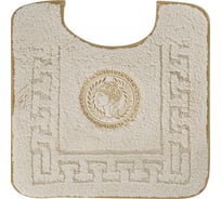 Коврик для WC Migliore 60x60 см., логотип АФИНА, кремовый, окантовка золото 30776