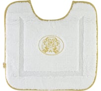 Коврик для WC Migliore 60x60 см., вышивка логотип, белый, окантовка золото 31921