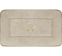 Коврик для ванной комнаты Migliore 60x100 см., вышивка логотип, кремовый, окантовка золото 30770