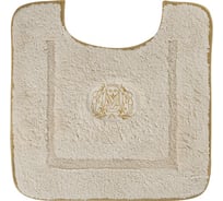 Коврик для WC Migliore 60x60 см., вышивка логотип, кремовый, окантовка золото 30772