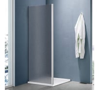 Боковая часть душевого ограждения SANTREK AQUA Lea- SP-900-G-Chrome 900х1850 стекло грейп 5 мм, профиль хром 308490