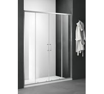 Душевое ограждение SANTREK AQUA Lea- DF-1600-C-Chrome 1600х1850 мм, прямое, стекло прозрачное 5 мм, профиль хром 308524