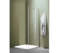 Боковая часть душевого ограждения SANTREK AQUA Luna- SP-800-C-Chrome 800х1850 стекло прозрачное 5 мм, профиль хром 308527