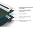 Душевой поддон под плитку Pestan UNI 900 со встроенный лотком Frameless Line 550 400 40007821 8