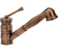 Смеситель для кухни Migliore CUCINA QUEEN c выдвижной лейкой, медь 18302