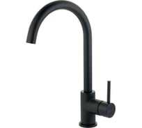 Смеситель для кухни Migliore CUCINA FORTIS высокий излив, ручка сбоку, черный матовый 31561