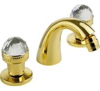 Смеситель для биде Migliore AXO SWAROVSKI на 3 отв., золото 18504