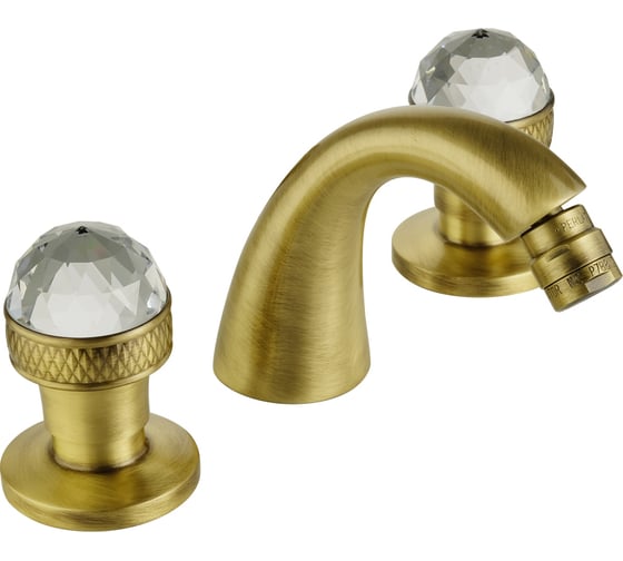 Смеситель для биде Migliore AXO SWAROVSKI на 3 отв., бронза 18475
