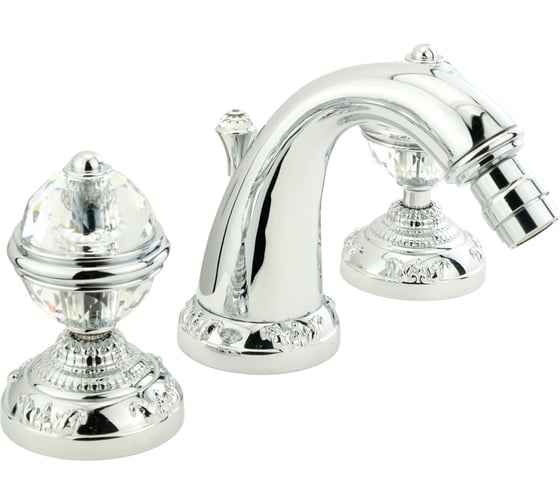 Смеситель для биде Migliore CRISTALIA на 3 отв., ручки CRYSTAL, хром 18584 1