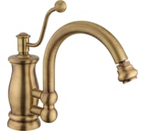 Смеситель для биде Migliore VIVALDI донный клапан "click-clack" с переливом, бронза 19535