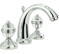 Смеситель для раковины Migliore CRISTALIA на 3 отв., ручки CRYSTAL, хром 30941