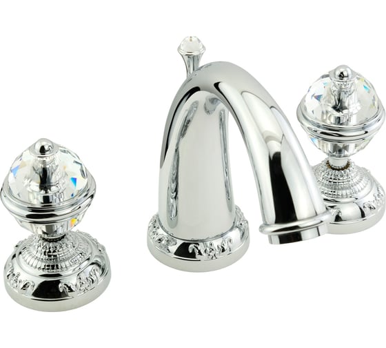 Смеситель для раковины Migliore CRISTALIA на 3 отв., ручки CRYSTAL, хром 30941