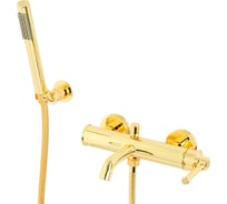 Смеситель для ванны Migliore ERMITAGE MINI внешний, с ручным душем, ручка латунь, золото 31418