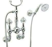 Смеситель для душа Migliore CRISTALIA внешний, выход М1/2", в комплект: шланг+ручная лейка+ручки CRYSTAL (NEW), хром 18587