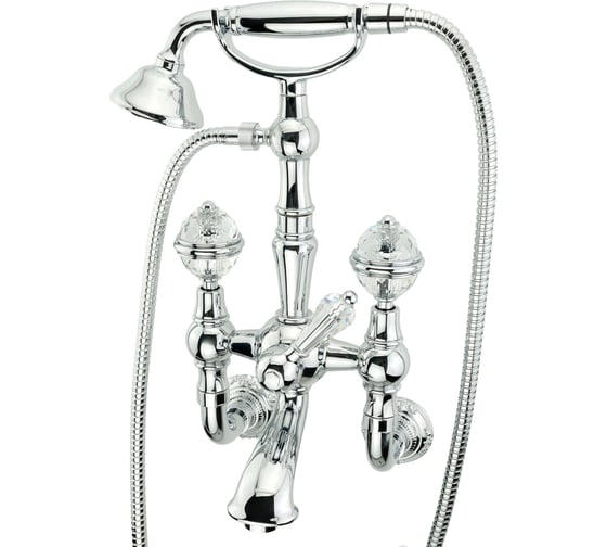 Смеситель для ванны Migliore CRISTALIA внешний, ручки CRYSTAL, хром 18585