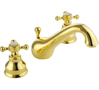 Смеситель для раковины Migliore LADY на 3 отв., золото 18854