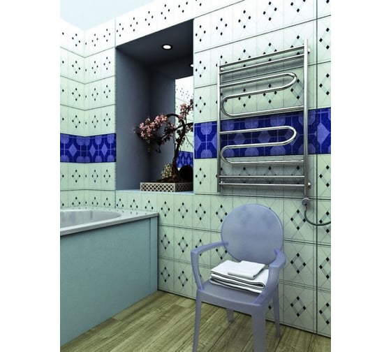 Электрический полотенцесушитель ТЕРА Лиана 500x600 ПСЭ-11-15