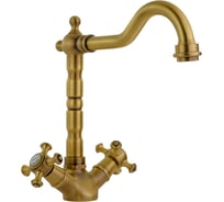 Смеситель для раковины Migliore PRESTIGE излив "змейка", донный клапан "click-clack", бронза 31615