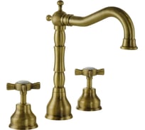 Смеситель для раковины Migliore PRINCETON на 3 отв., бронза 19350