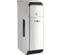 Диспенсер для туалетной бумаги Nofer прямоугольный из нерж. стали глянцевый для 3 рулонов с крышкой 05100.B