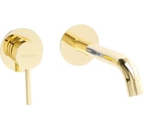 Смеситель для раковины Migliore FORTIS скрытого монтажа настенный, на 2 отв., донный клапан "click-clack", золото 31548