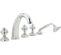 Смеситель на борт ванны Migliore CRISTALIA на 5 отв., ручки CRYSTAL, хром 18586