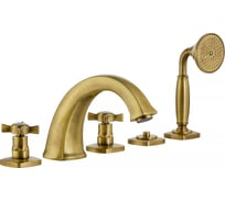 Смеситель на борт ванны Migliore KORONA на 5 отв., бронза 28499