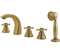 Смеситель на борт ванны Migliore PRESTIGE на 5 отв., бронза 31609