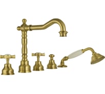 Смеситель на борт ванны Migliore PRINCETON на 5 отв., бронза 19345