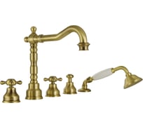 Смеситель на борт ванны Migliore REVIVAL на 5 отв., бронза 19485