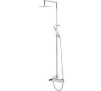 Душевой настенный гарнитур Migliore KVANT см-ль д/душа-упр.сбоку/колонна душ/верхн.душ/шланг/ручн.душ, хром 31858