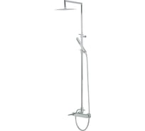 Душевой настенный гарнитур Migliore STONE см-ль д/душа-упр.сбоку/колонна душ/верхн.душ/шланг/ручн.душ, хром 31856