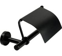 Бумагодержатель Migliore FORTIS закрытый, матовый черный 31764