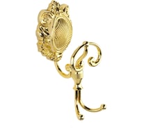 Крючок Migliore CLEOPATRA двойной, с завитком, золото 16689