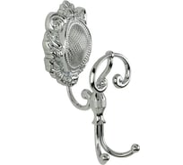 Крючок Migliore CLEOPATRA двойной, с завитком, хром 16661