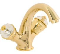 Смеситель для раковины Migliore PRESTIGE CRYSTAL золото 28014