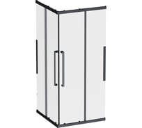 Душевое ограждение AM.PM Func Square Slide 90x90, черный, прозрачное W84G-403-9090-BТ