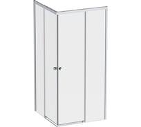 Душевое ограждение AM.PM X-Joy Square Slide 90x90, мат хром, прозрачное W94G-403-9090-MT